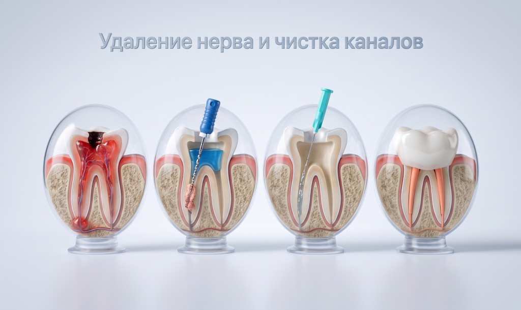 Удаление зубного нерва